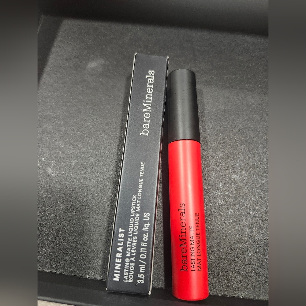 bareMinerals Red Matte Lipstick Long Lasting Daring Shade